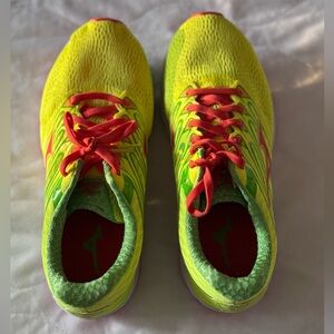 Mizuno Wave Shadow Running Shoes – Women’s Size 7 – Neon Yellow/Green/Orange